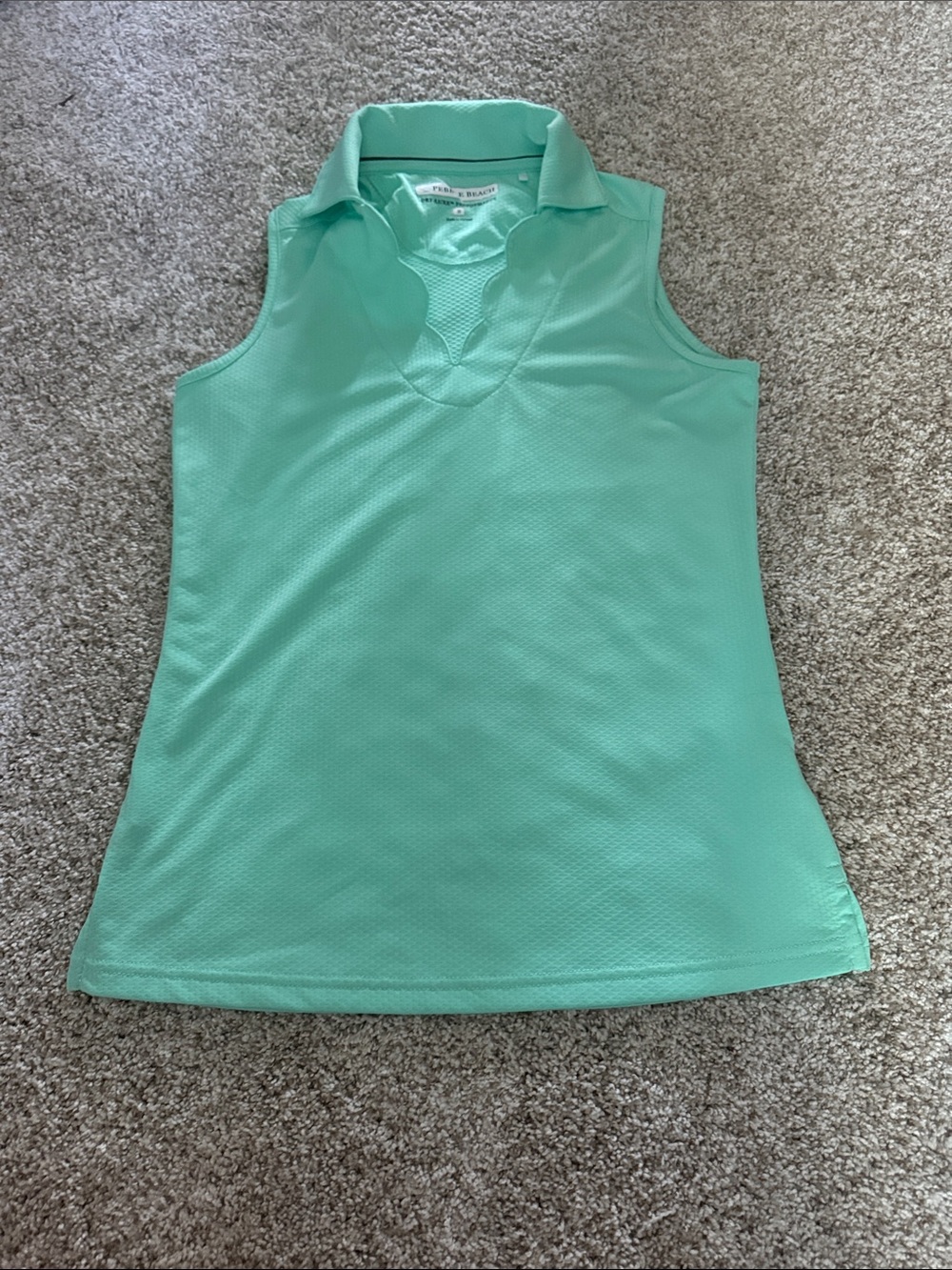 Sleeveless Polo Tank Top